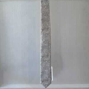 Modern Black and White Print Dazi Necktie - NWT